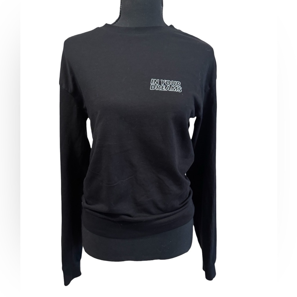 Women’s H&M Divided In Your Dreams long sleeve black top size XS